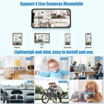Mini draadloze magnetische camera met audio- en video-streaming