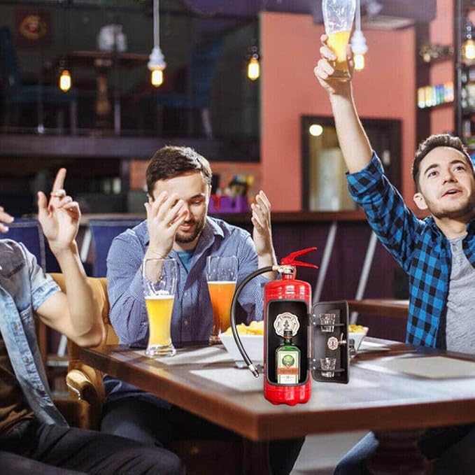 "Mijn Grot Mijn Regels" Cadeau Kan Bar Set Brandblusser