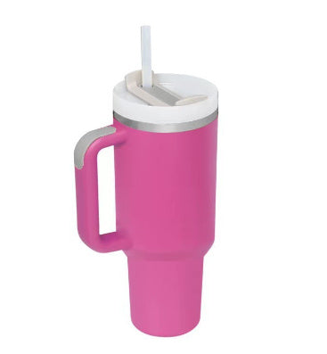 Isolerende Mok met Handvat en Rietje - ChillMate