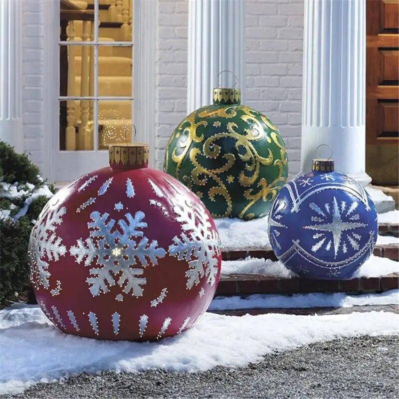 XL Christmas Kerstballen – Weerbestendige Jumbo Kerstdecoratie voor Binnen & Buiten