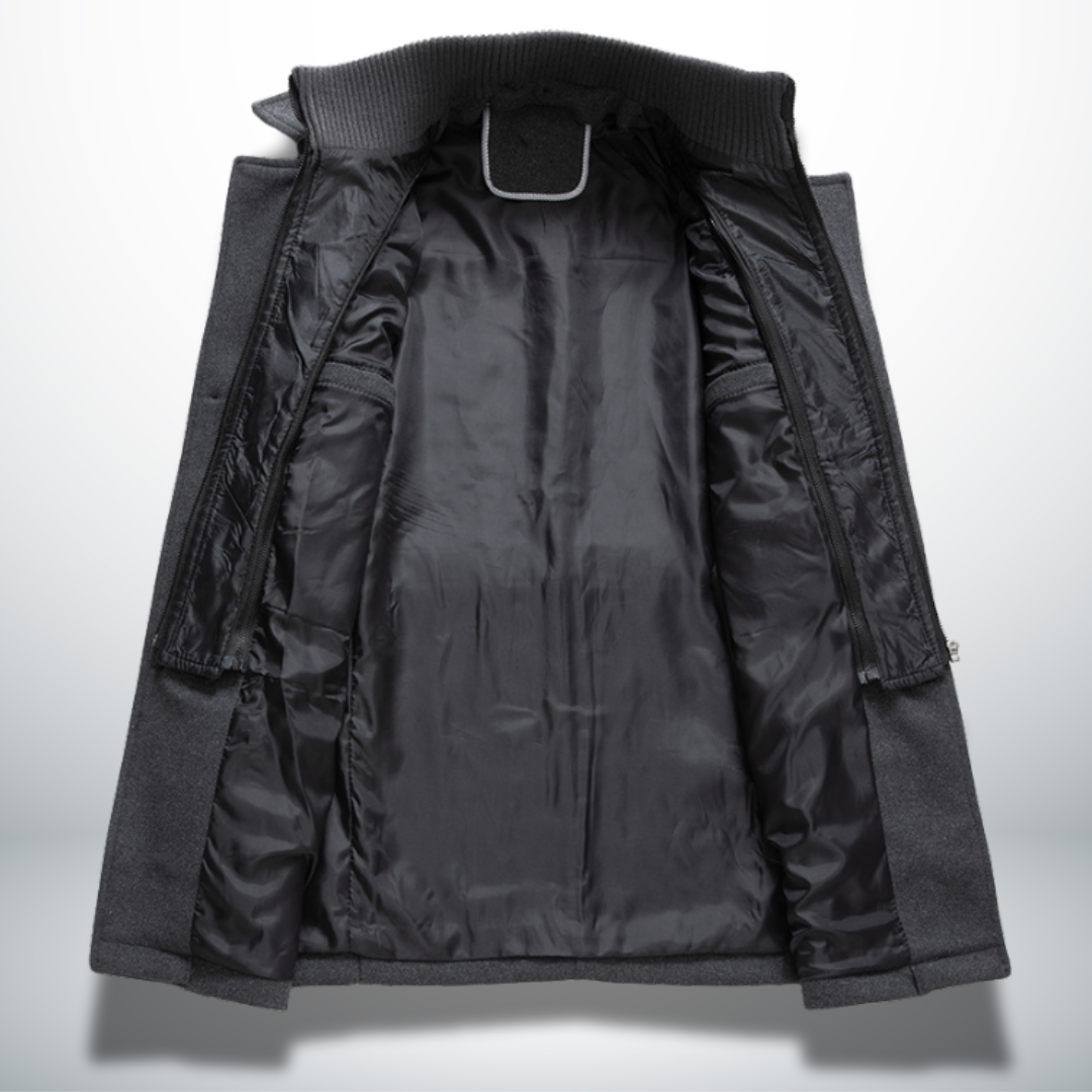 Felix | Heren Smart-Casual Mantel met Knopsluiting