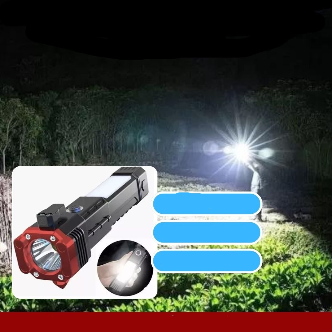 LuxeBeam Oplaadbare Multifunctionele Zaklamp | 4-in-1 noodverlichting voor elke situatie