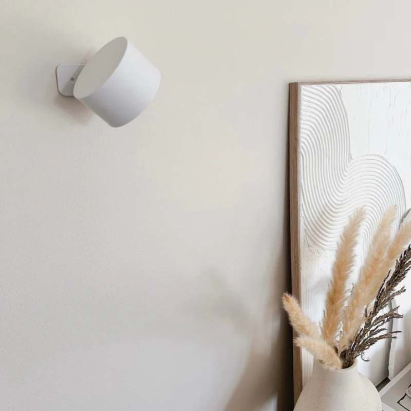 LuxeLumen Draadloze Dimbare LED Wandlamp | 360° draaibaar voor optimale verlichtingservaring