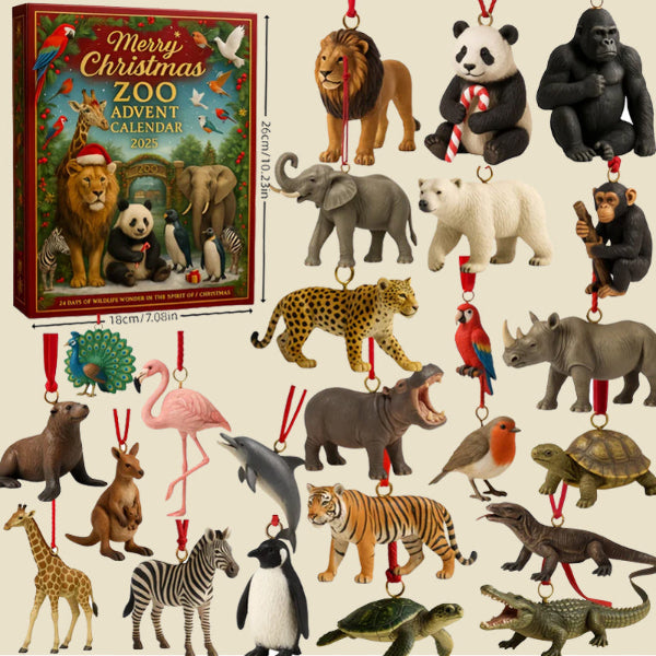 ZooYule | Vrolijk Kerstmis Zoo Adventskalender 2025 Feestelijke Aftelling
