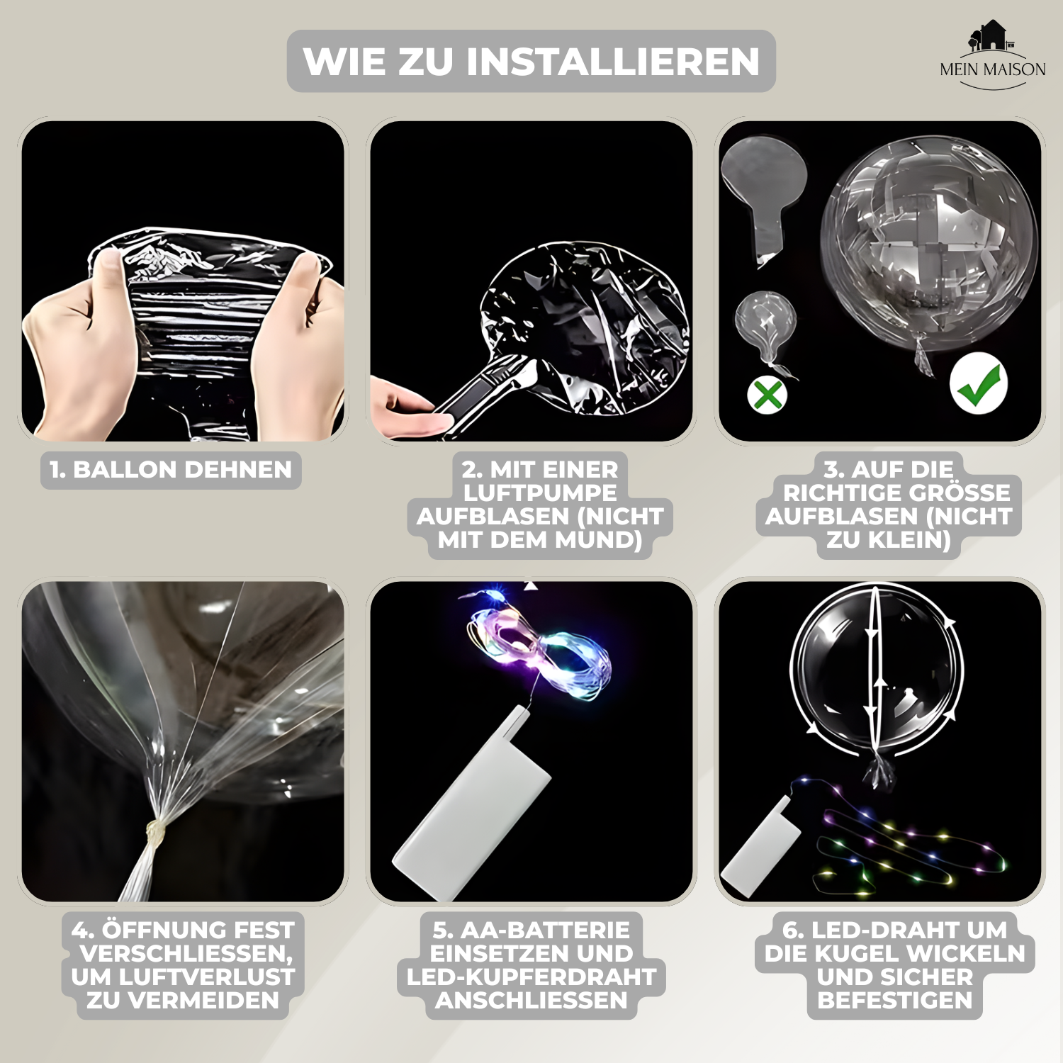 5+5 GRATIS | PartyGlow – Verlicht elk feest met warme, herbruikbare LED-luchtballonstralingslicht