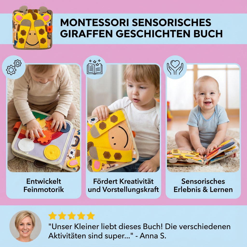 Montessori Sensorisch Giraffen Verhalenboek