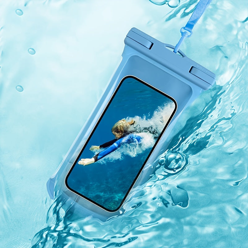Waterdichte Telefoonhoes met Nekband voor Strand en Reizen – Duurzame PVC Smartphone Case voor 20-32 cm Apparaten