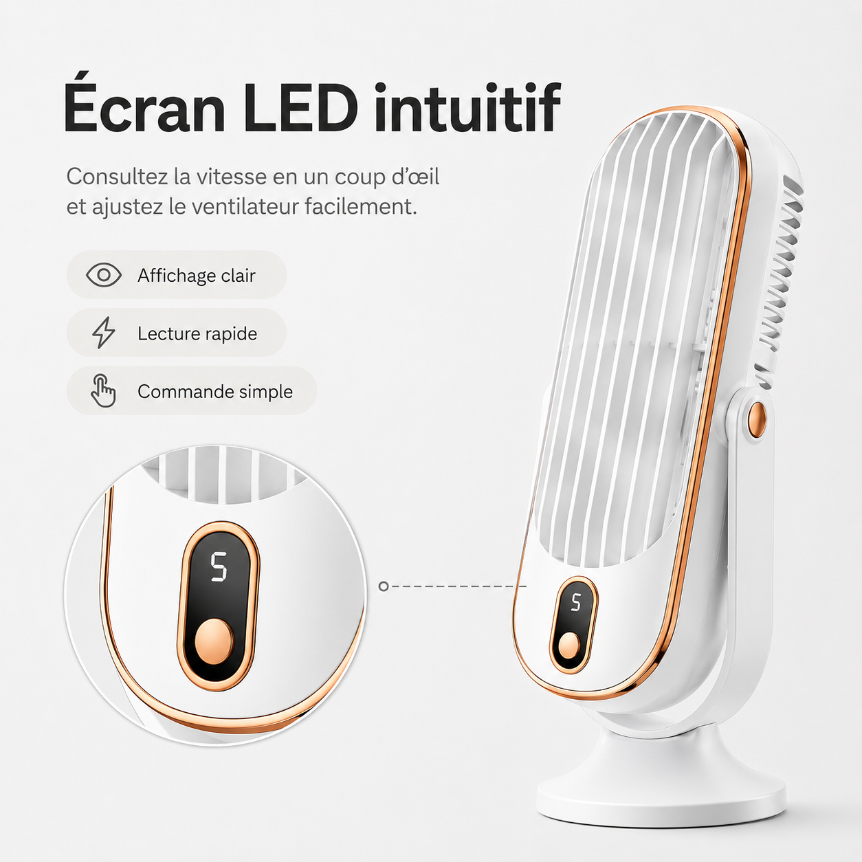 AeroLux Elite Koelventilator | Dubbele Motor, 720° Rotatie, Oplaadbaar via USB & Ultra Stil voor Ultiem Comfort Overal