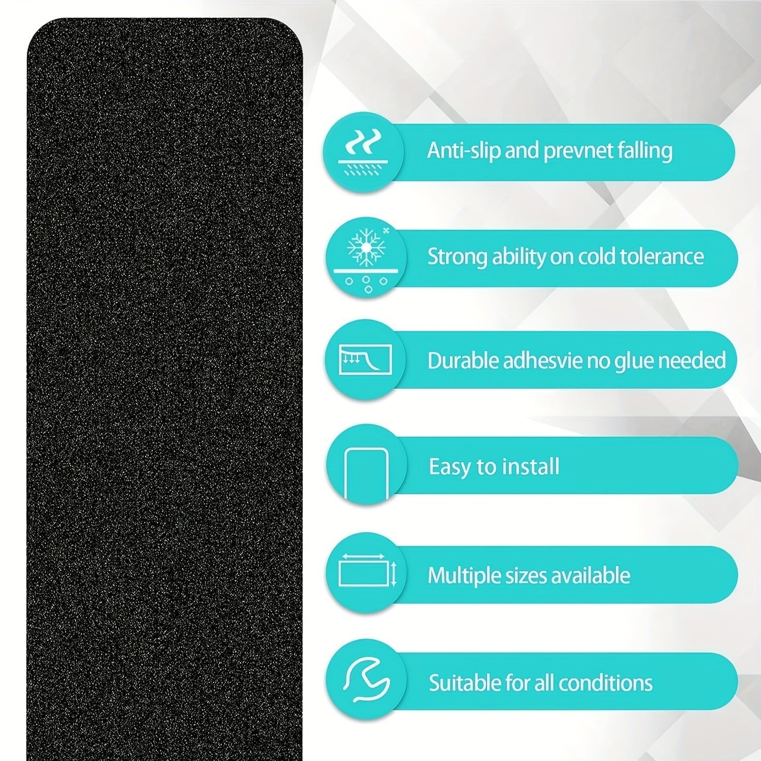 Antislip Trapstappen 10-pack β 6"x24", 80-grit, Weerbestendig