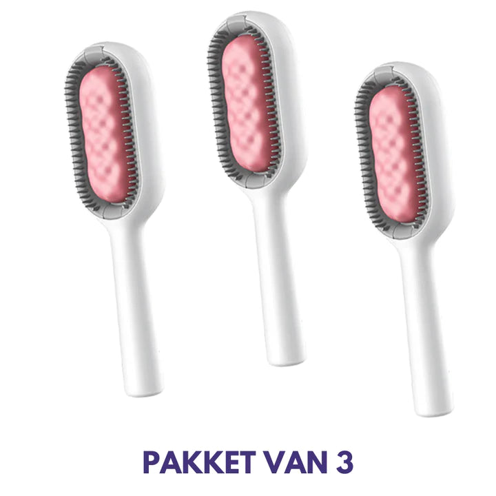 3-in-1 Borstel | Voor honden en katten | Massageborstel