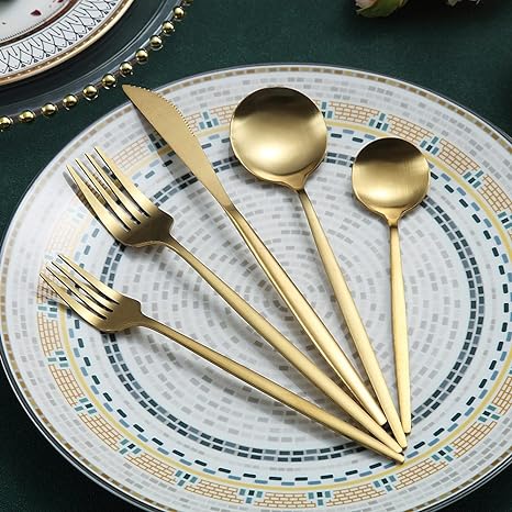 Minimalistisch bestek van roestvrij staal – Elegant in eenvoudig design