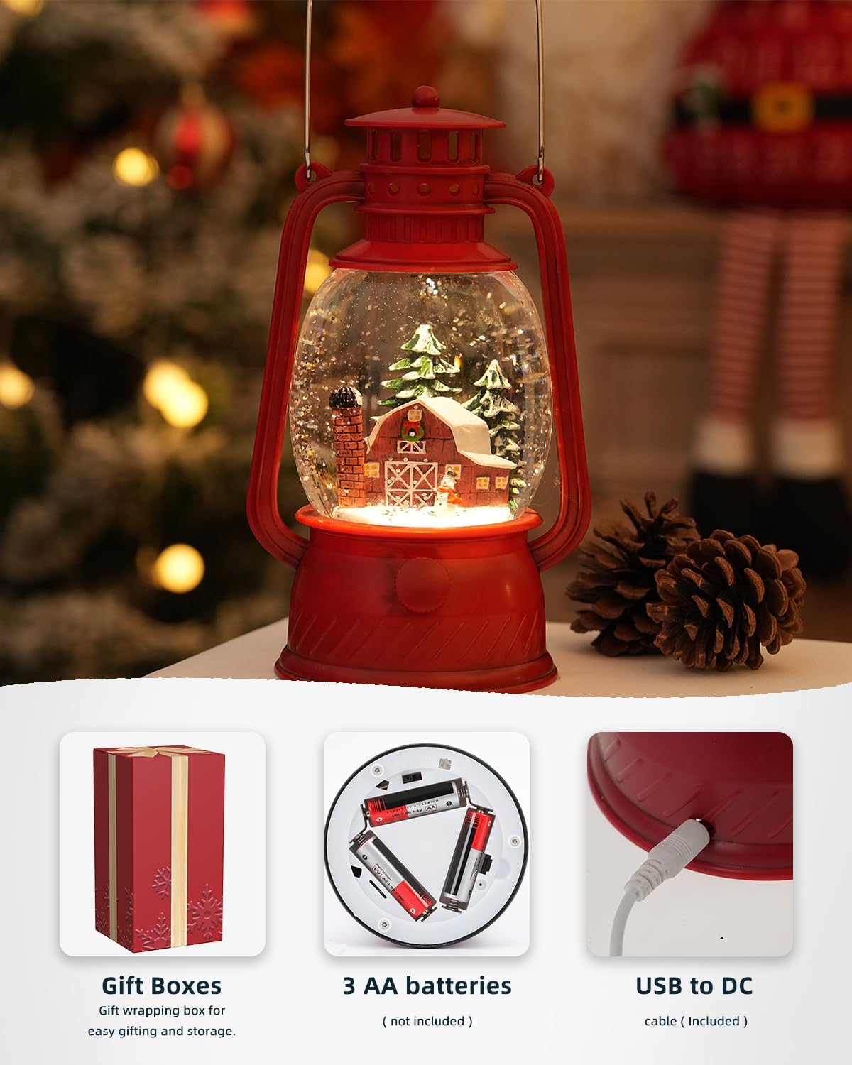LED Pompoenlamp voor Herfstdecoratie – Warm Licht met 6-uurs Timer