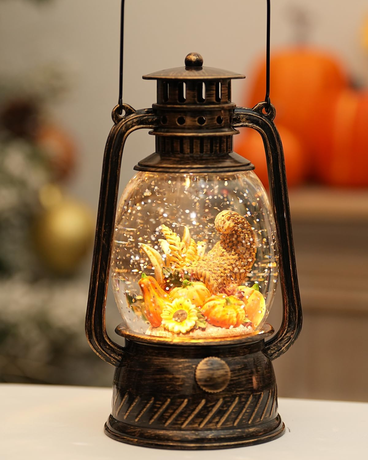 LED Pompoenlamp voor Herfstdecoratie – Warm Licht met 6-uurs Timer