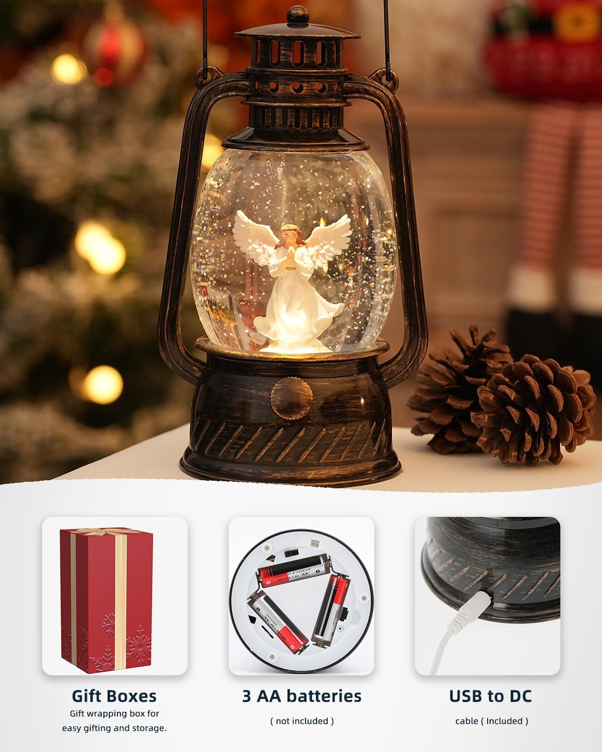 Herfstglans Decoratieve Lamp met Pompoenen – Warm LED-Licht en 6-Uur Timer