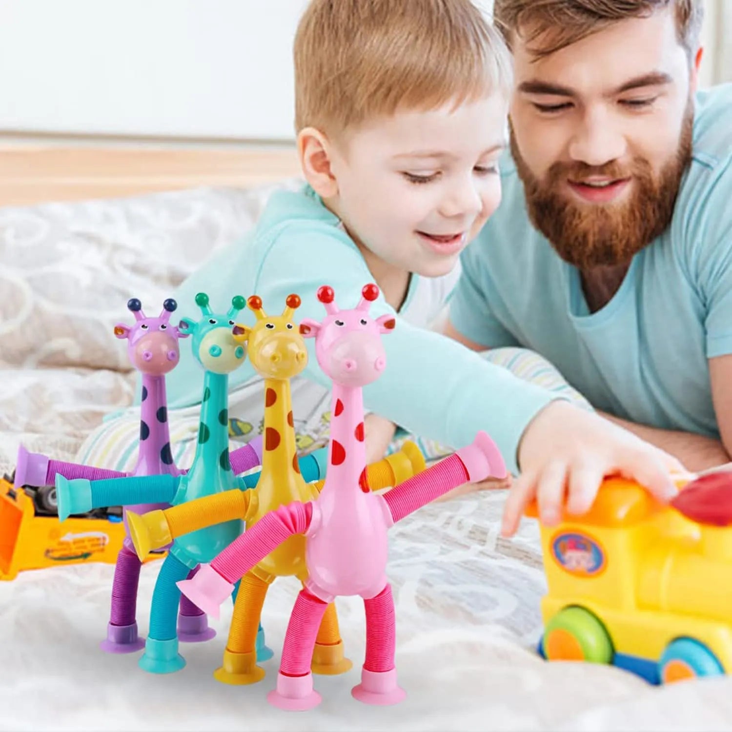 GiraffeStretch – Leuk Telescoop Zuig Speelgoed