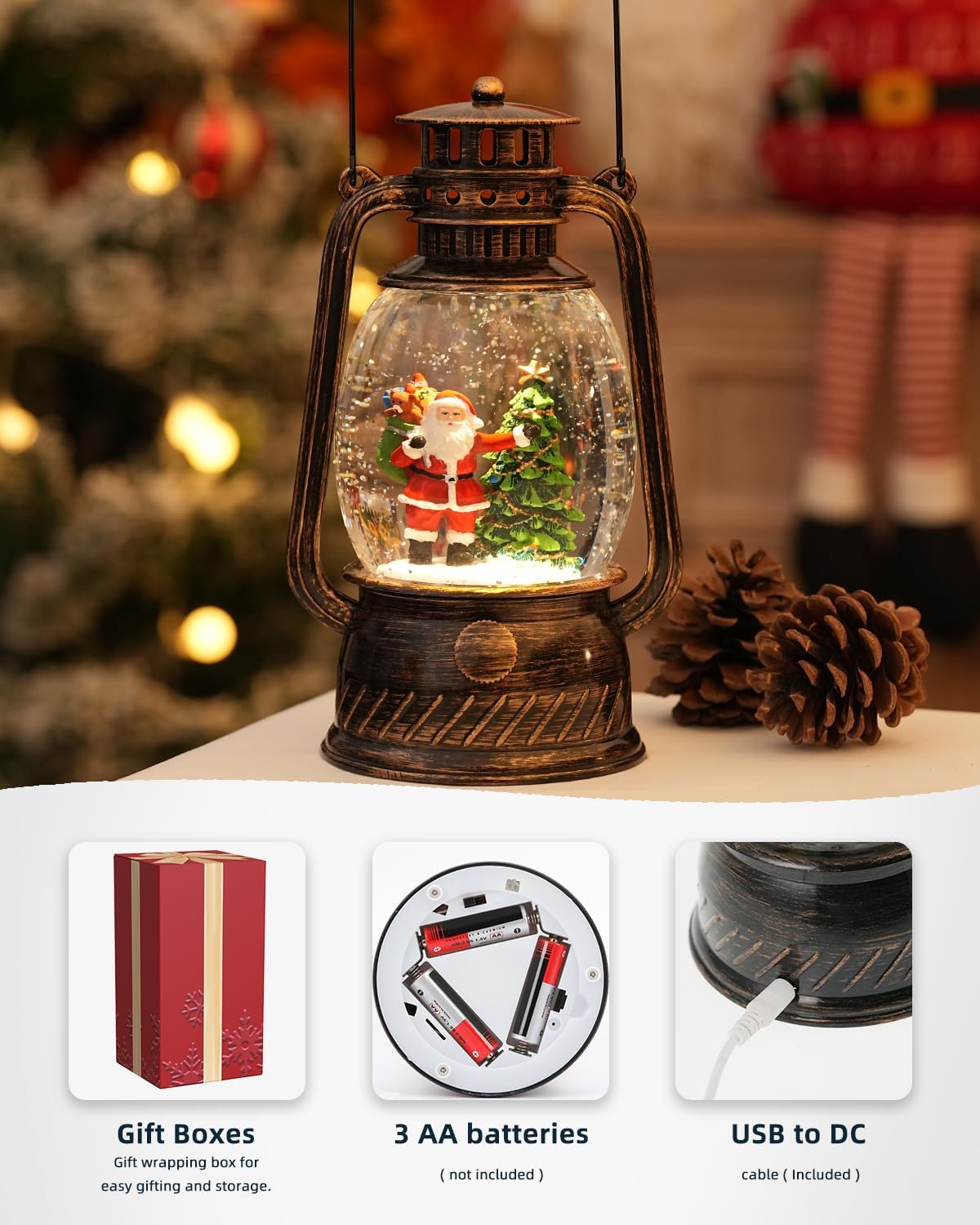Herfstglans Decoratieve Lamp met Pompoenen – Warm LED-Licht en 6-Uur Timer