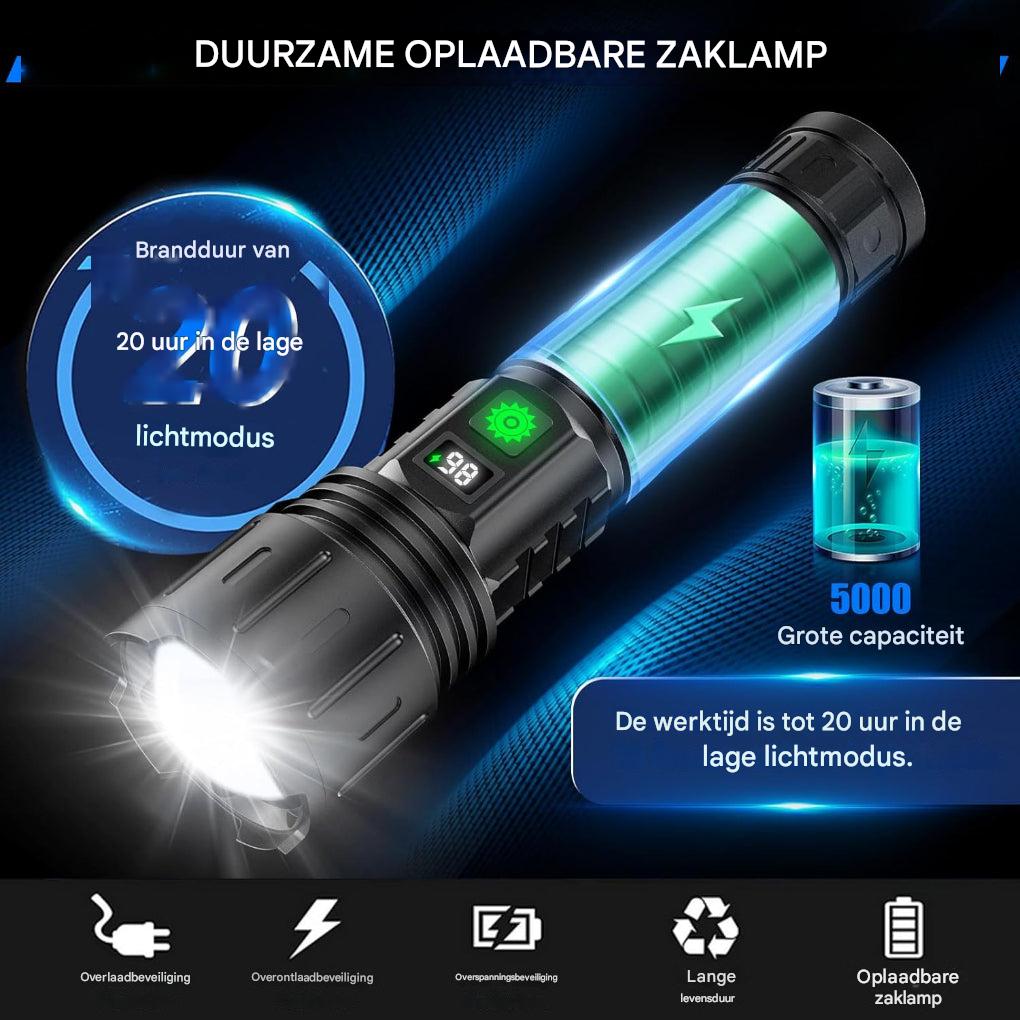 UltraSterke Nachtzicht Zaklamp Pro – Oplaadbare Aluminiumlamp