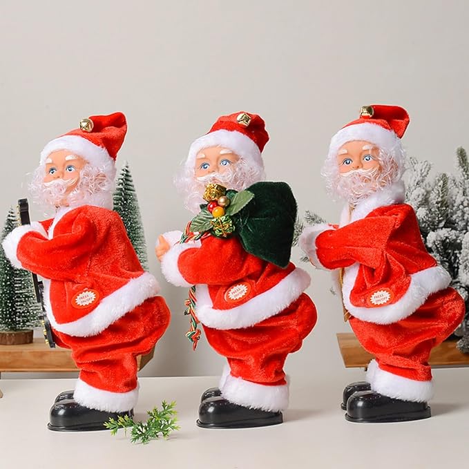 Christmas Wankelende Kerstman met Blote Billen – Grappige Kerstdecoratie