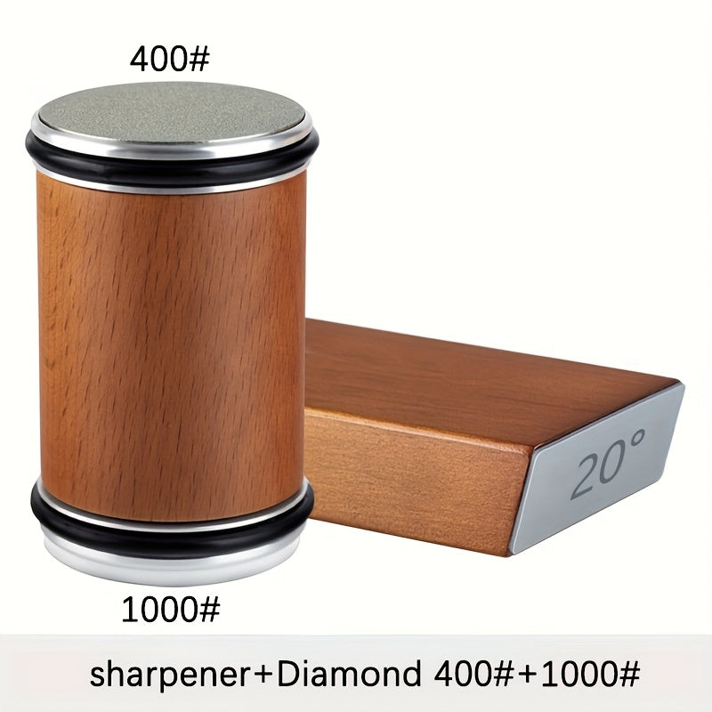 Schleifstein-Set EdgeCraft DuoSharp | Diamantsteen met Magnetische Bevestiging | 15° & 20° Slijphoek | Hout & Metaal
