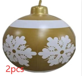 Opblaasbare Christmas Kerstbal 60 cm – Weerbestendige PVC Kerstdecoratie voor Buiten