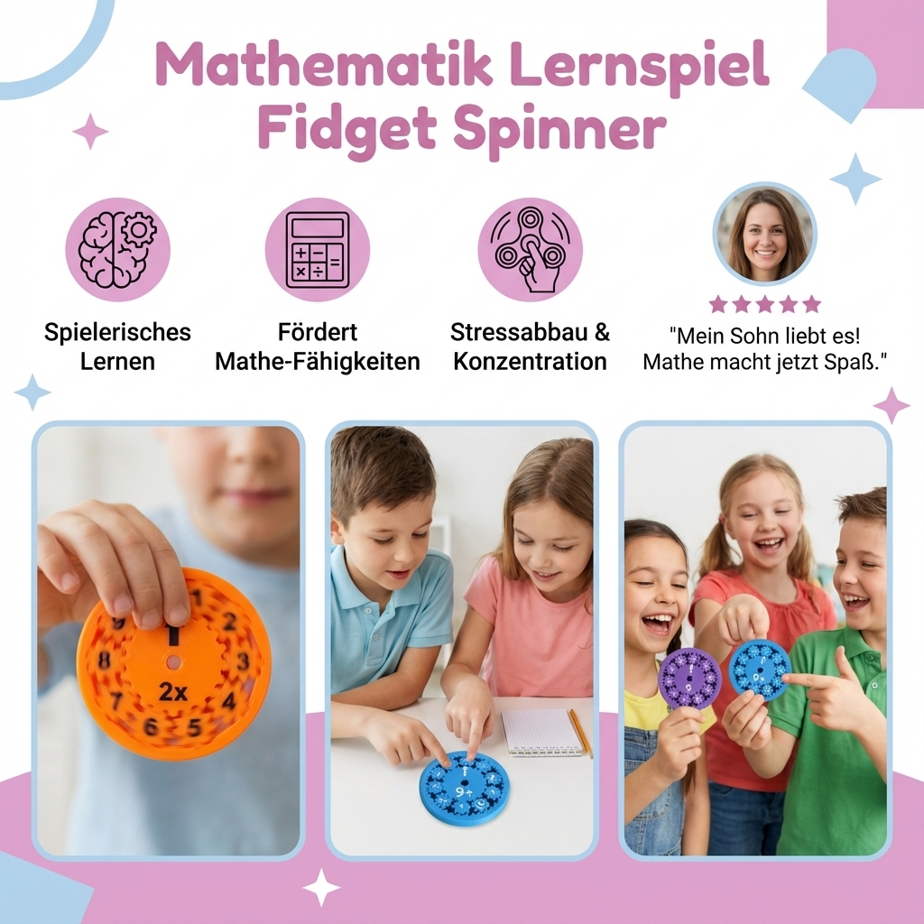 Wiskunde Leer Spel Fidget Spinner