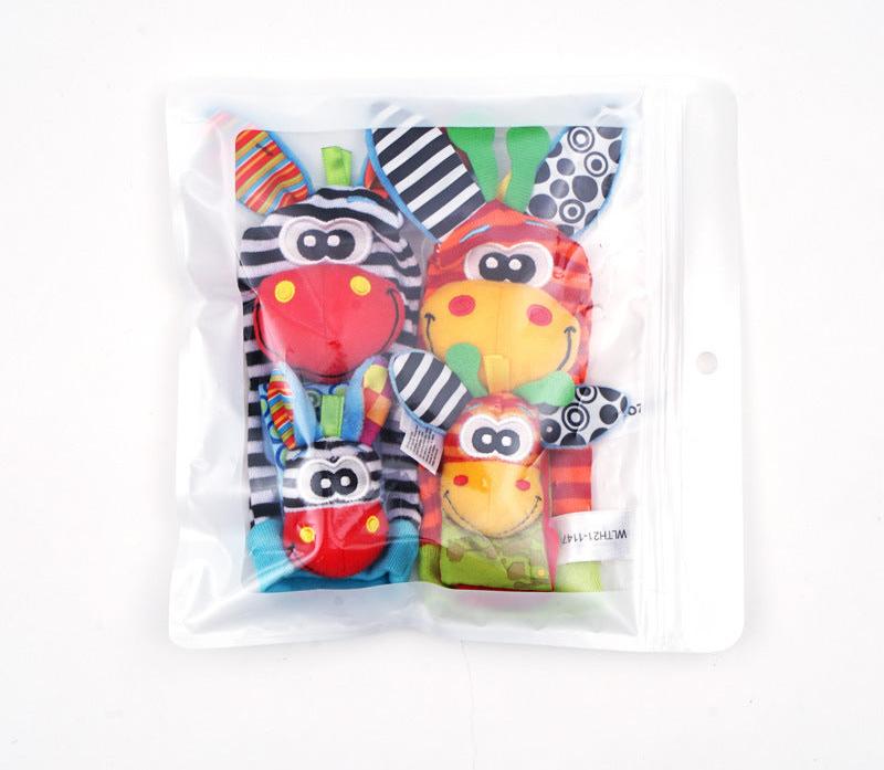 Sensorische Baby Plüschsokken en Armband