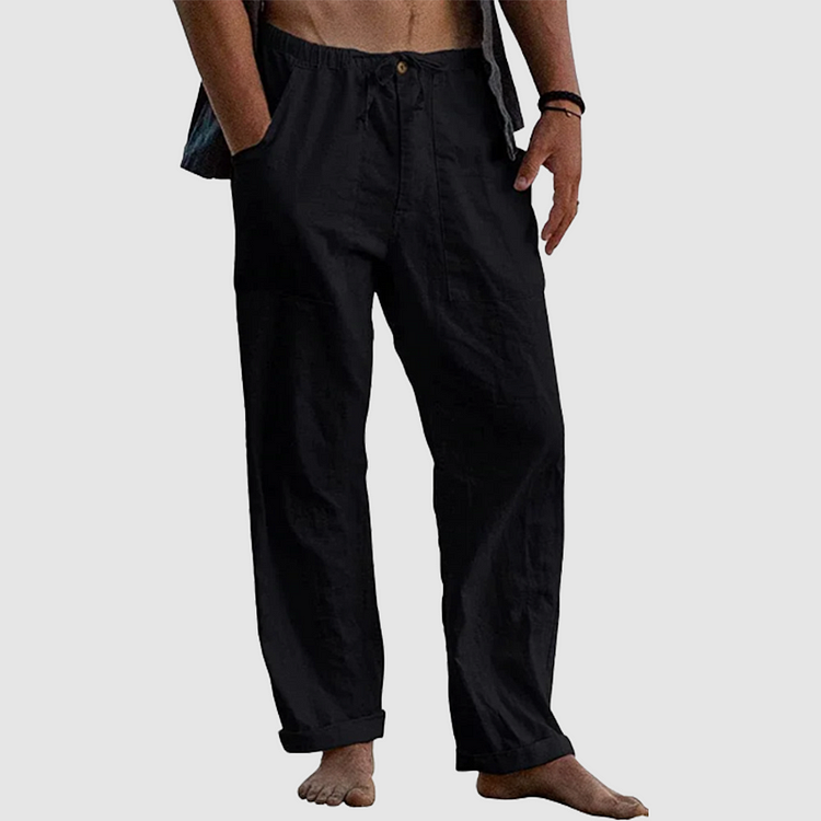 Casual linnen broek voor mannen | Werk