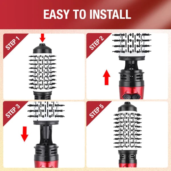 3-in-1 Rotating Hot Air Hairstyler and Hairdryer