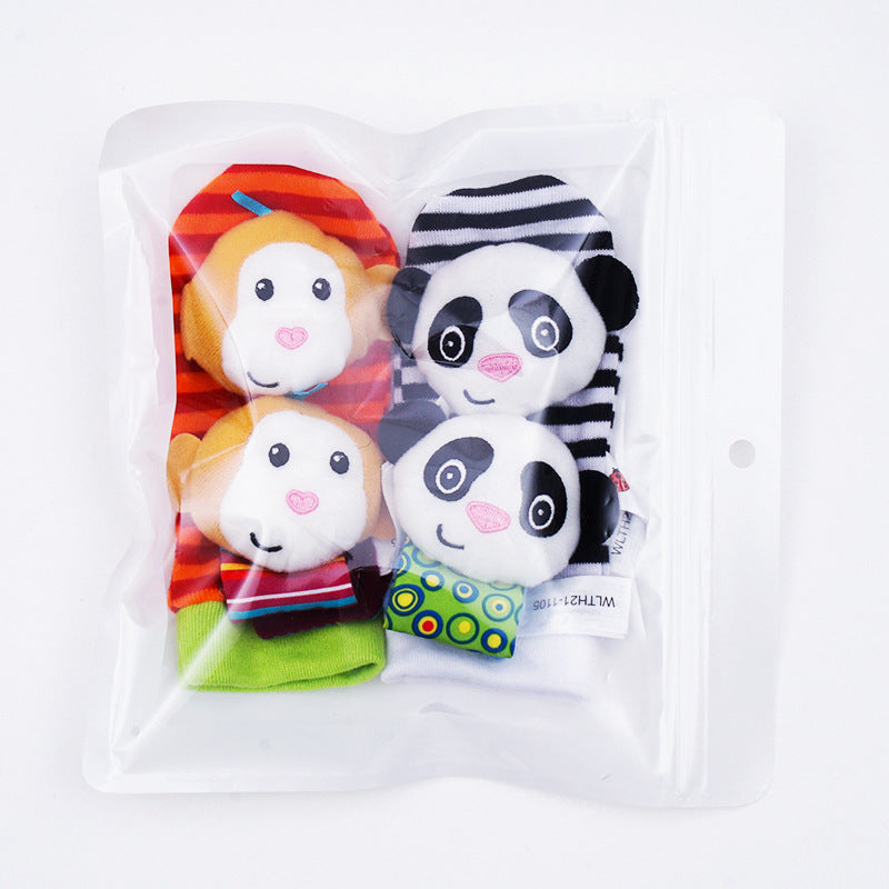Sensorische Baby Plüschsokken en Armband