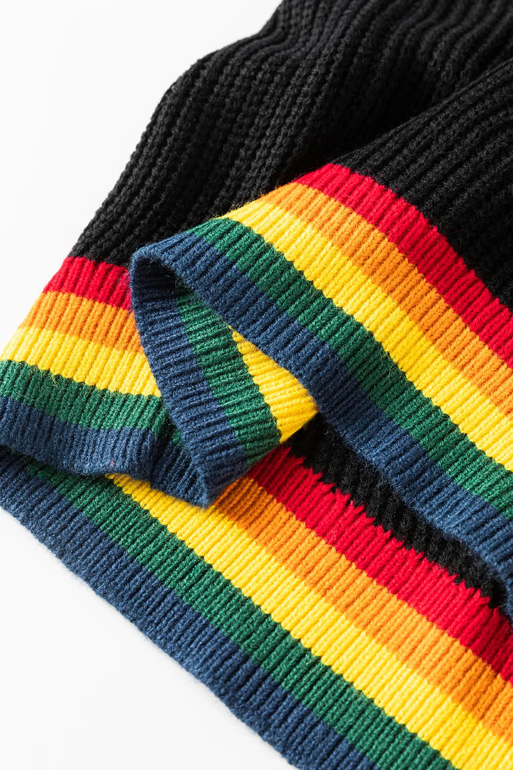 Vrolijke & Heldere Regenboogrand Kersttrui