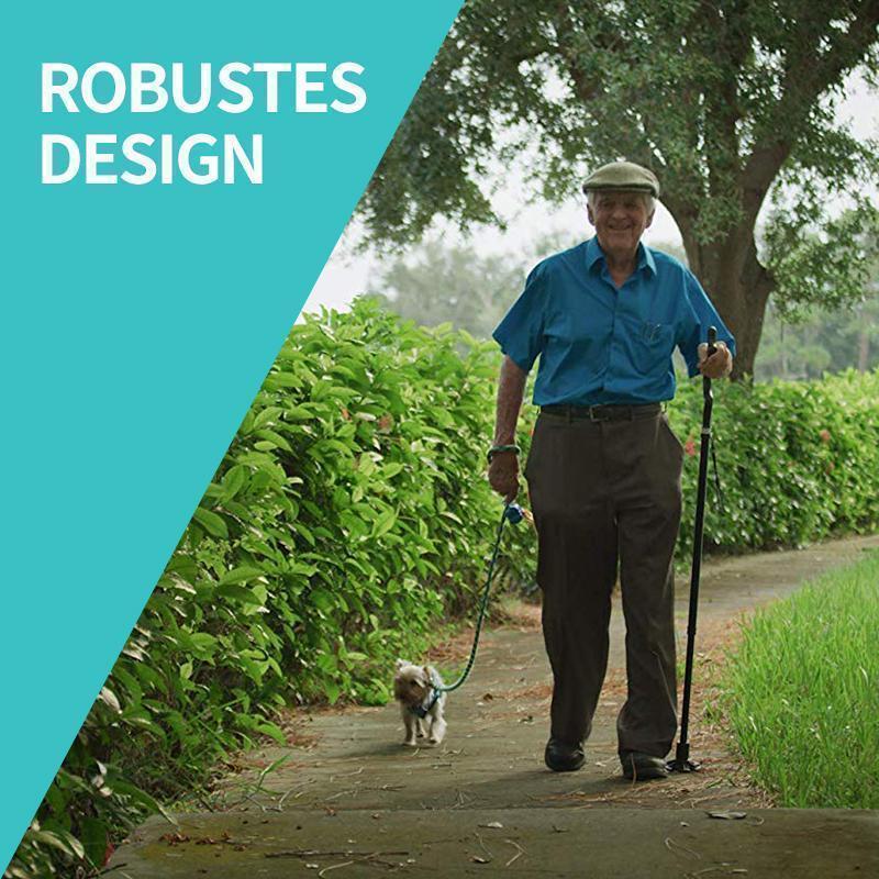 Opvouwbare en uitschuifbare wandelstok