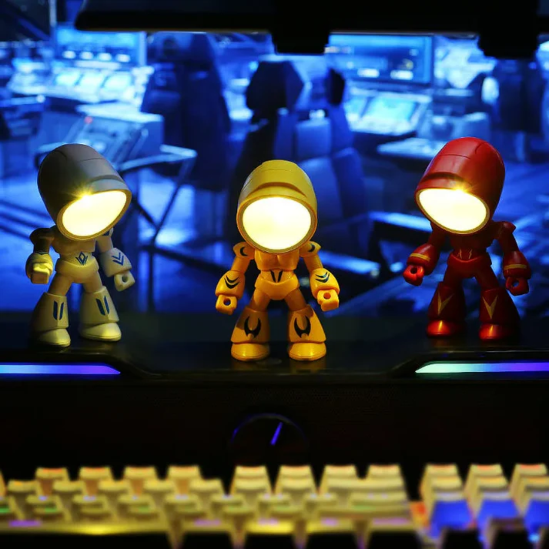 Moderne, robot-geïnspireerde LED-tafellamp 1-licht