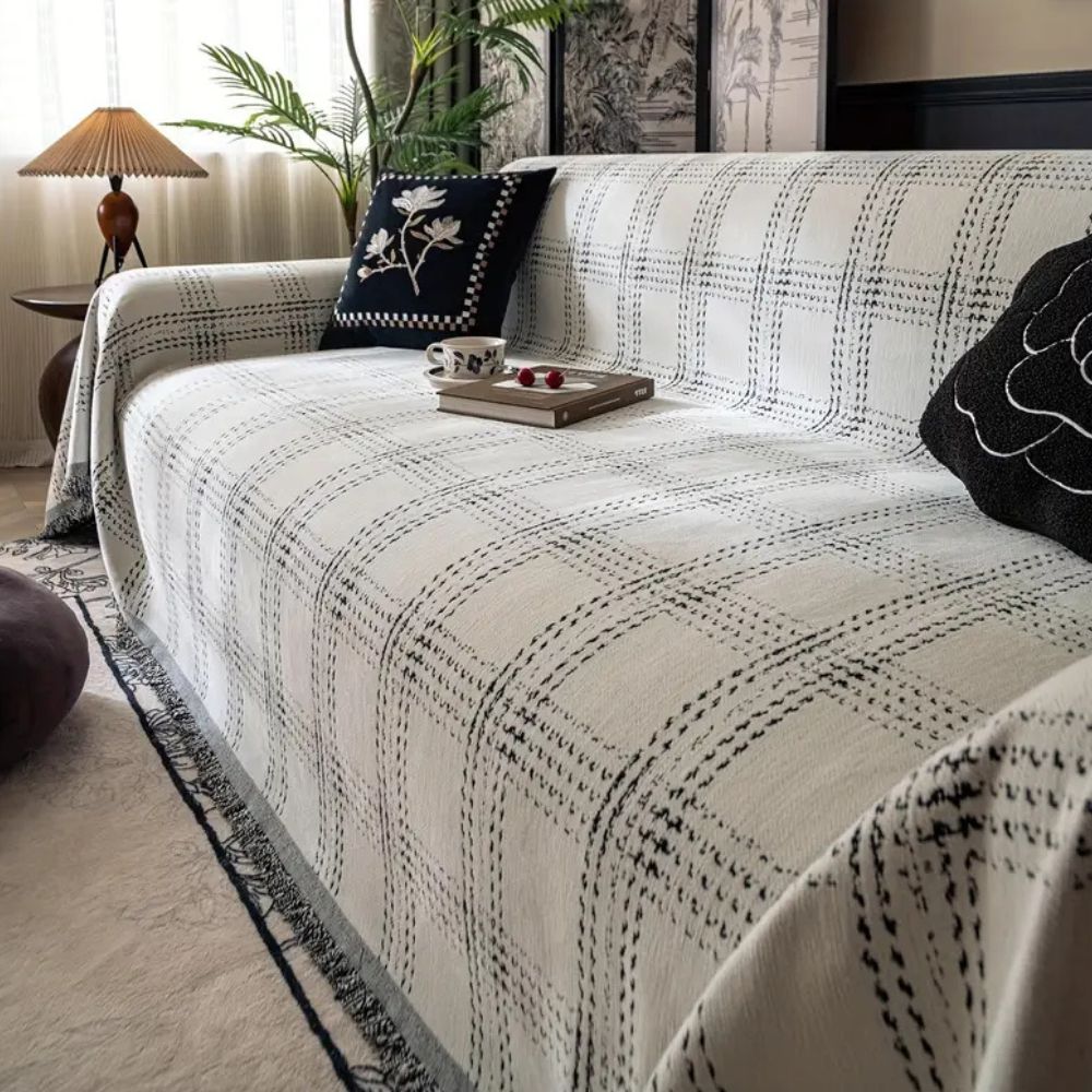 Bankbeschermer met Ruitpatroon – Beschermende Bankhoes voor de Sofa