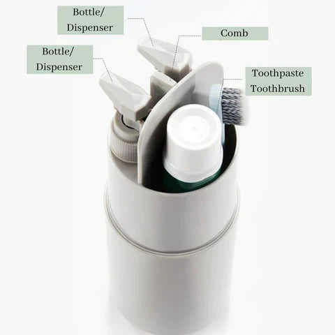 LuxeVoyage Elite Reis Toilettas Set | 8-in-1 minimalistische benodigdheden voor moeiteloze organisatie en stijl onderweg