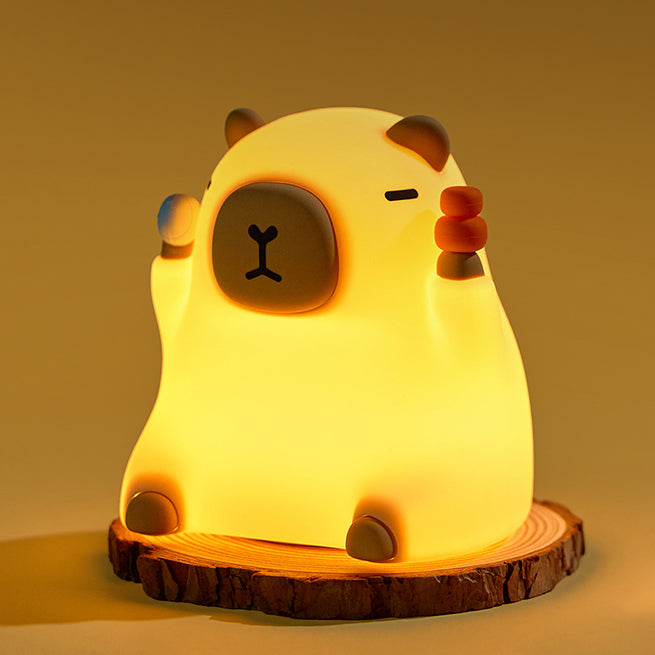SquishBara | Capybara Squishy Nachtlampje Ideaal Cadeau voor Alle Leeftijden