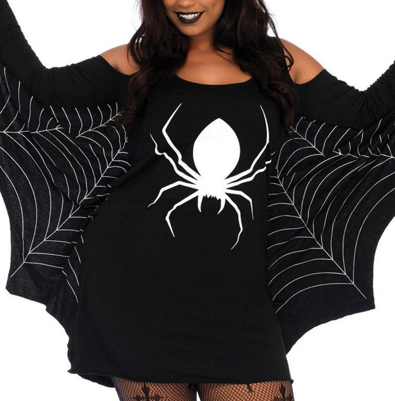 Halloween Kostuum Jurk | Web Mouw Mini