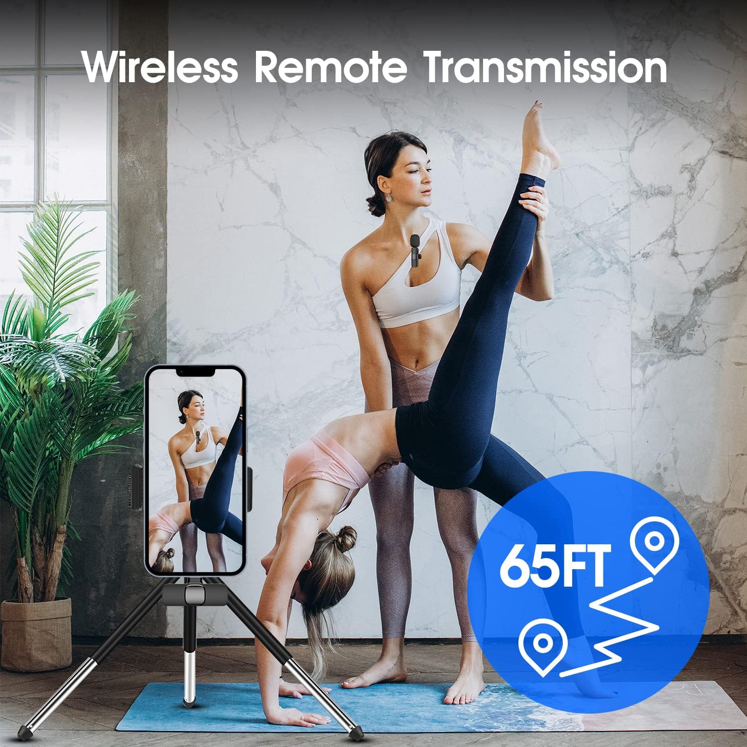 2-Pack Draadloze Microfoon voor iPhone iPad