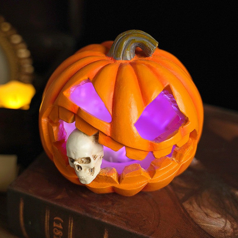 Spookachtige Realistische Jack O'Lantern Halloween Decoratie | Schedel Accessoire