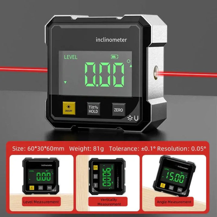 Precisie Hoekmeter HoekPro – Magnetische Digitale Waterpas