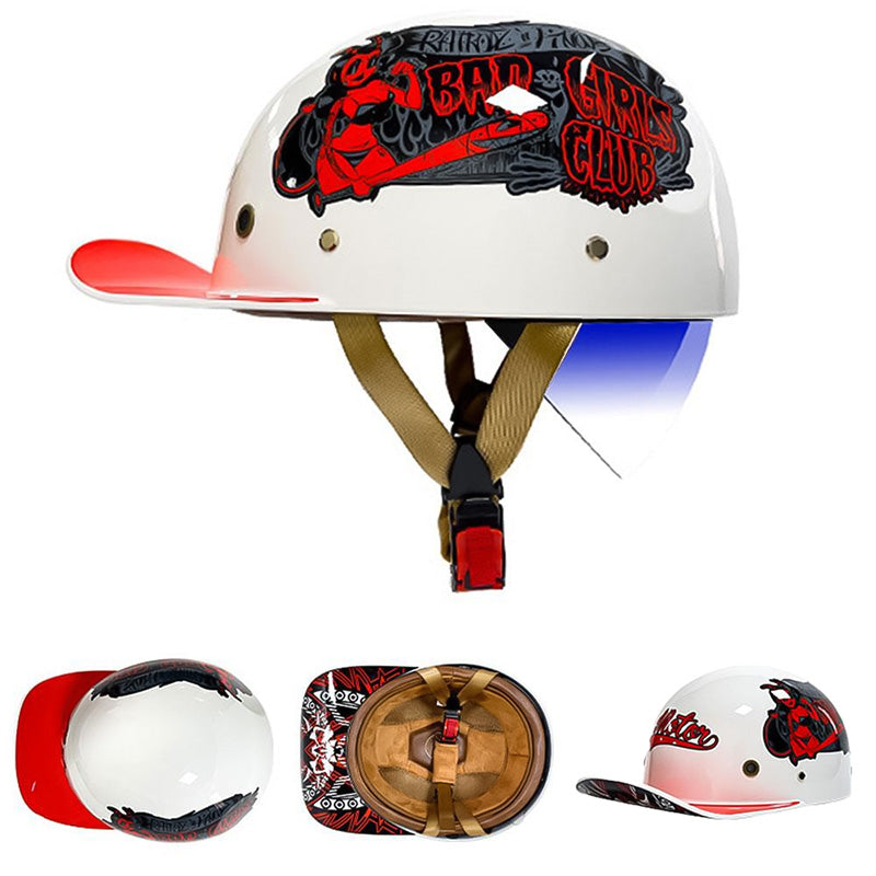 Motorfiets Baseballhelm - DOT-goedgekeurd