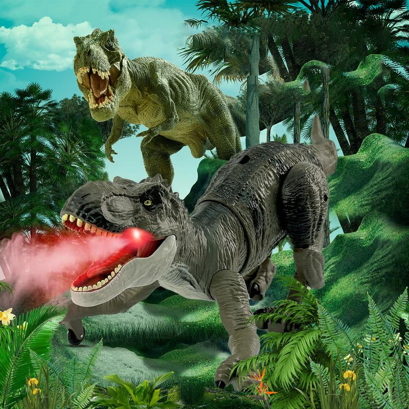 Afstandsbedienbare Dinosaurus met Mist Spray Functie