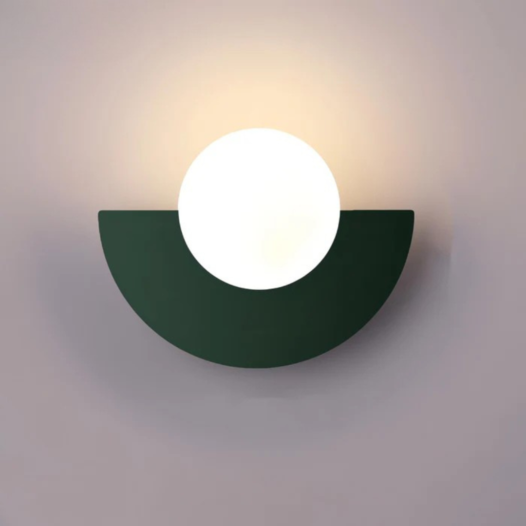 Moderner minimalistische glazen globe wandlamp LED 1-licht