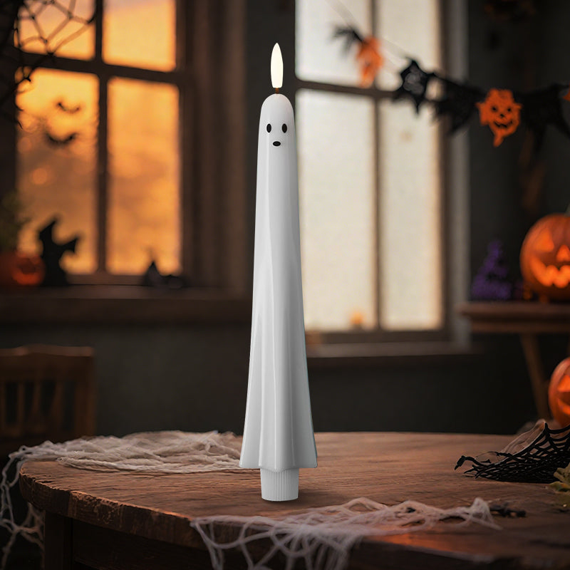 Spooklicht Halloween | Afstandsbediend 3D-vlamlicht voor spookachtige sfeer