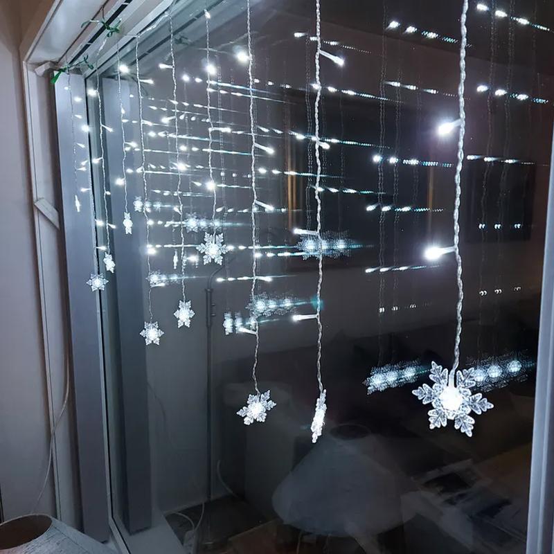 LED Kerst Gordijnverlichting – Decoratieve en Herbruikbare Feestverlichting
