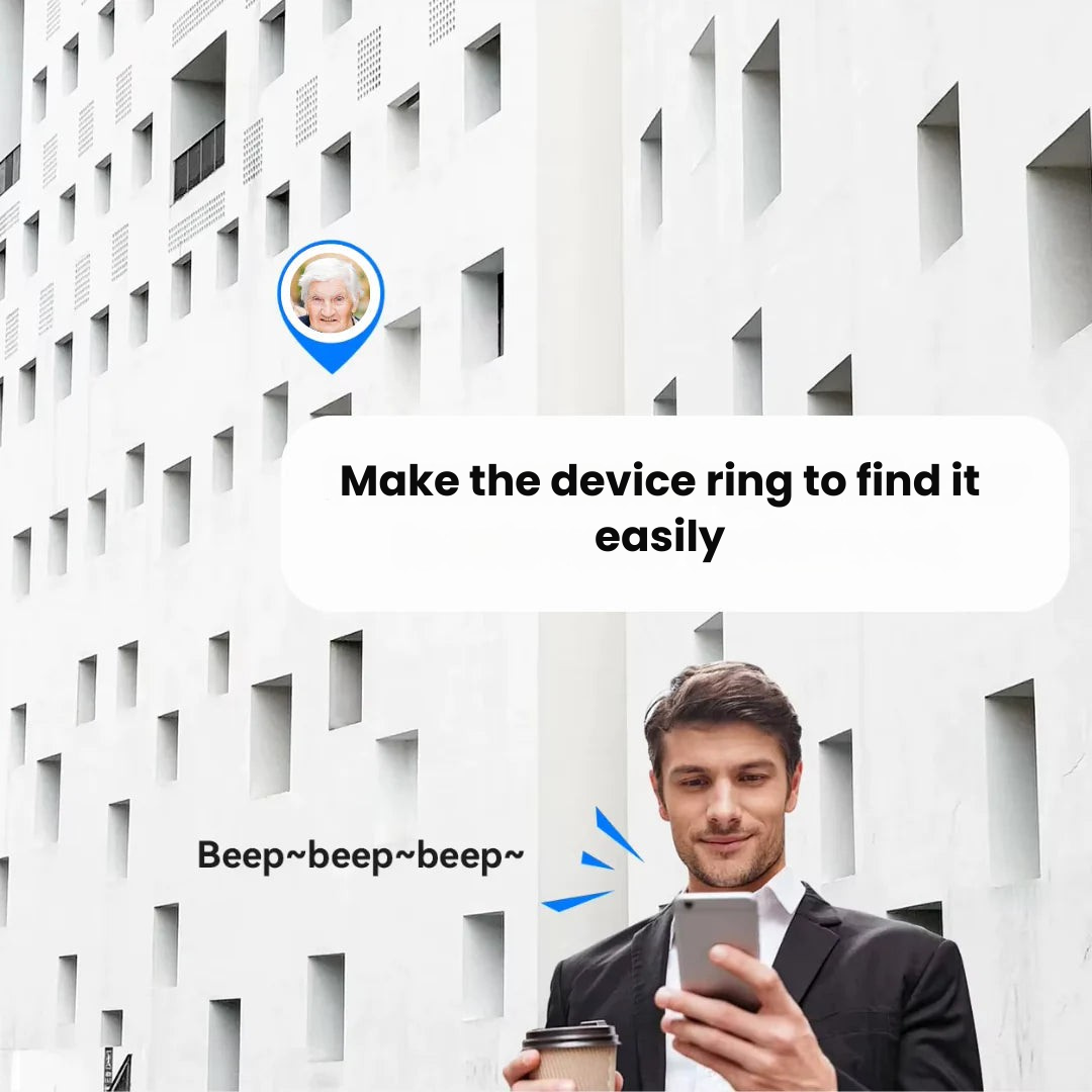 Senioren GPS Tracker met Waterdichte Constructie en Live Locatie-updates