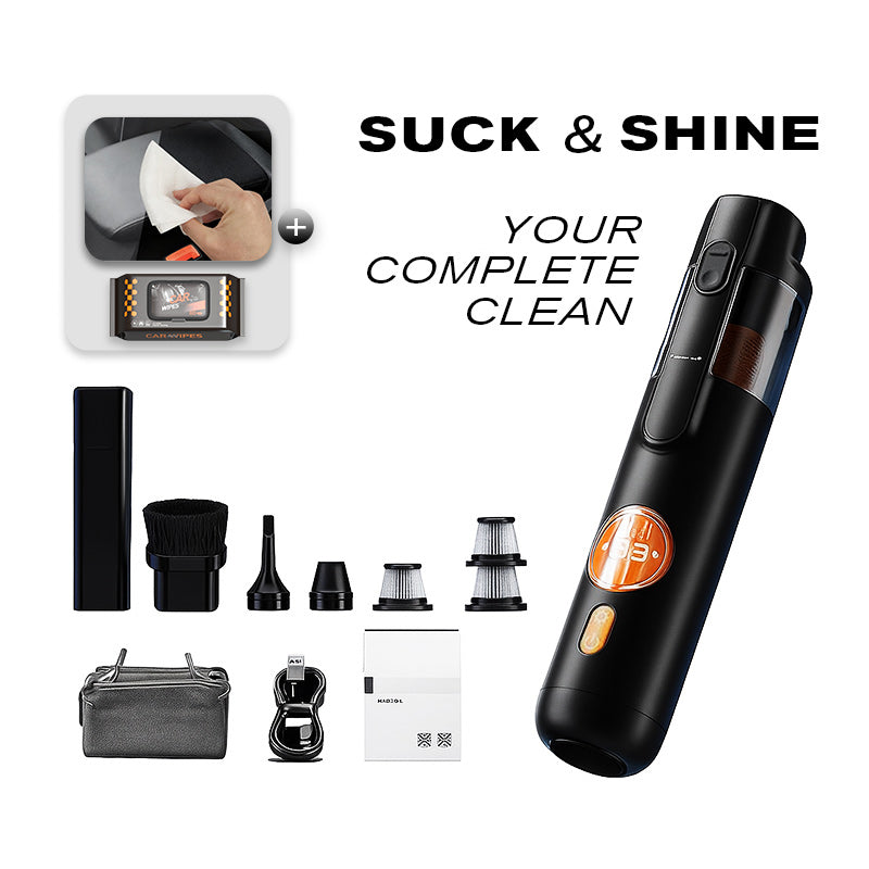 SwiftClean Handstofzuiger | Moeiteloos schoonmaken met 5 veelzijdige accessoires