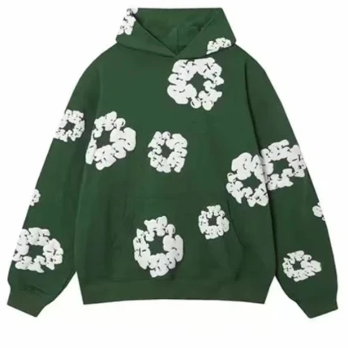Ensemble Caleb met Hoodie en Wijde Bloemenbroek