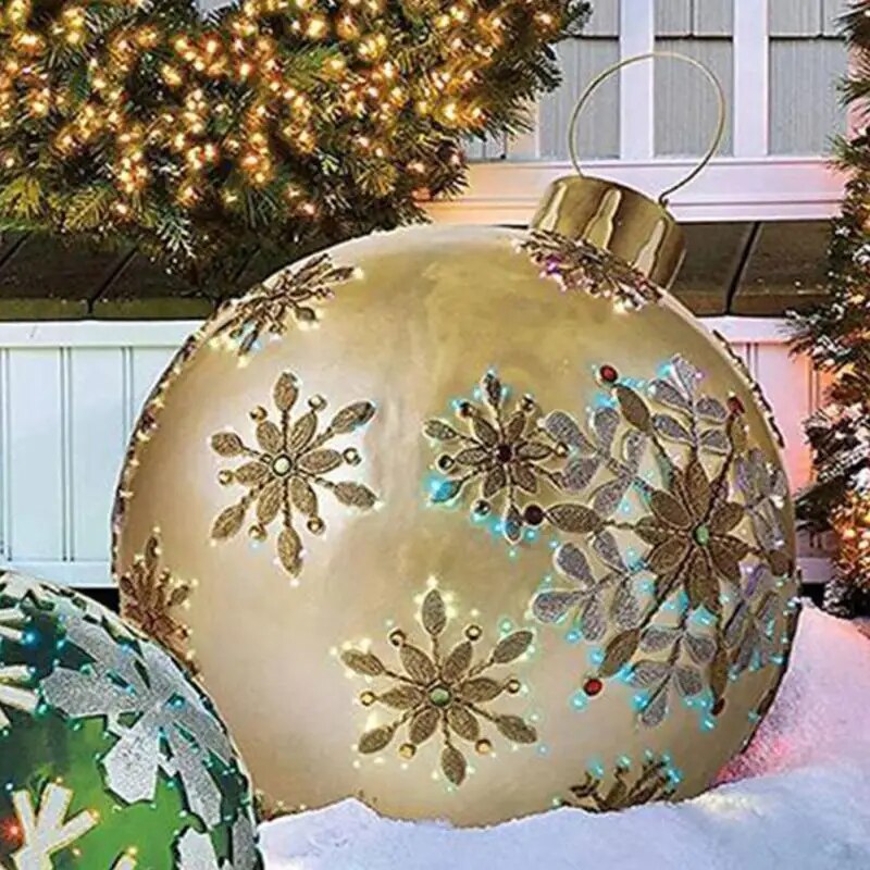 GlanzBall XL Kerstdecoratie – Weerbestendige Jumbo Kerstballen voor Binnen en Buiten