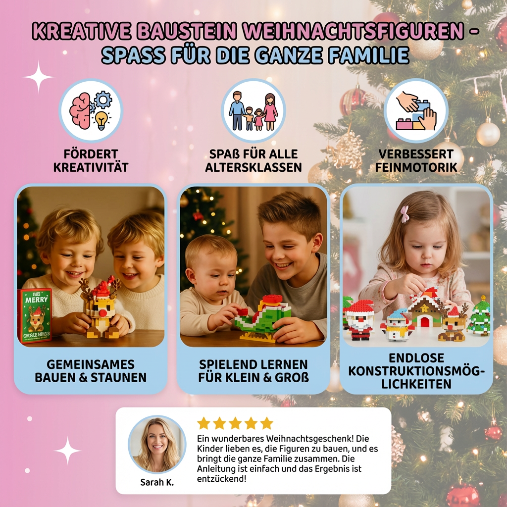 Creatieve Bouwstenen Kerstfiguren - Plezier voor het hele gezin
