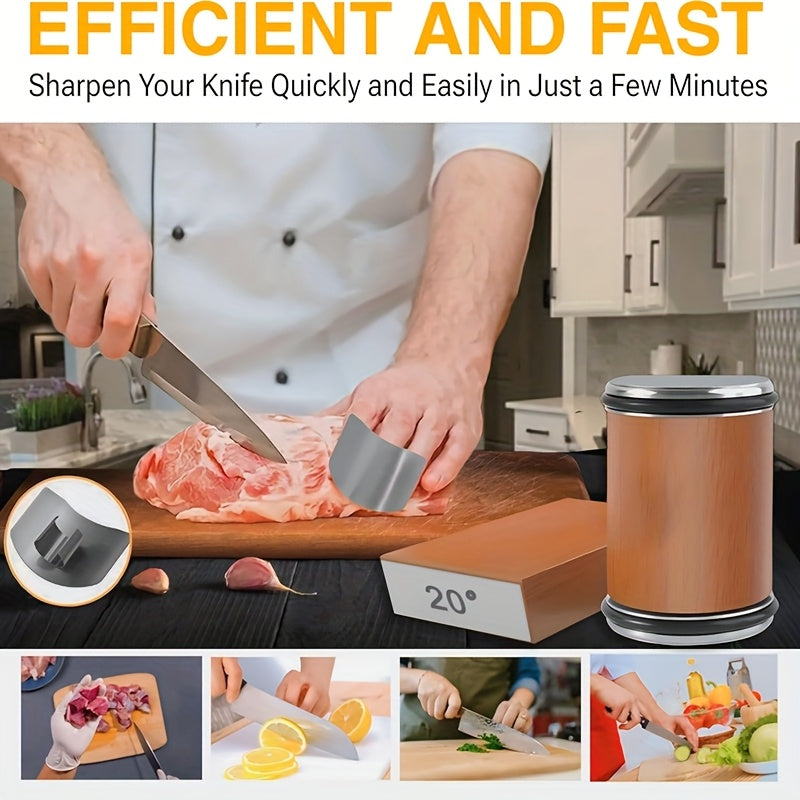 Schleifstein-Set EdgeCraft DuoSharp | Diamantsteen met Magnetische Bevestiging | 15° & 20° Slijphoek | Hout & Metaal